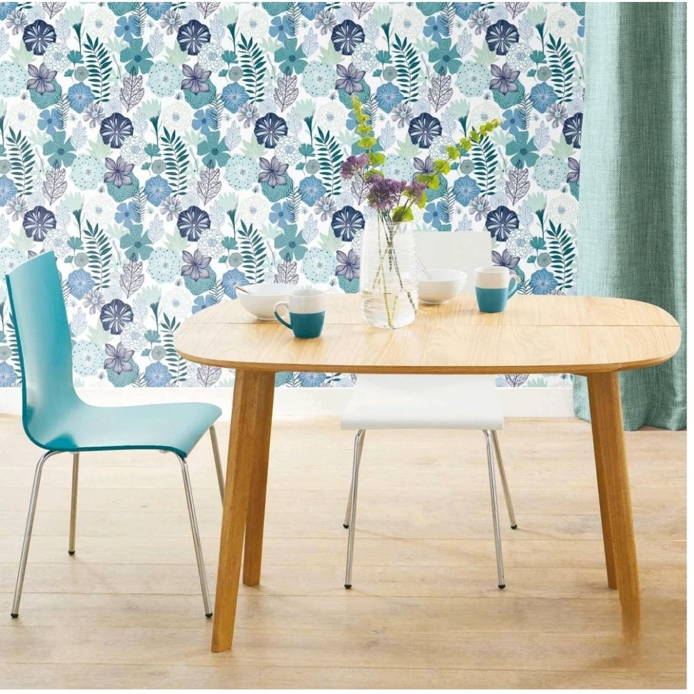 Roommates Perennial Blooms Peel And Stick Wallpaper